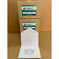 Envelope Kad Kahwin 5 1/2 x 7 3/4” Butterfly White Envelope(Sampul Surat) 5.5 x 7.75” / 140mm x 197m