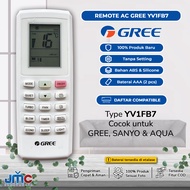 Remote Remot AC Gree Sanyo Aqua TYPE YV1FB7