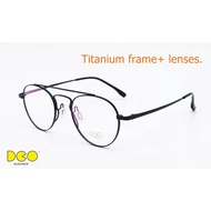 DCO EYEWEAR IRVIN TITANIUM FRAME + LENSES.