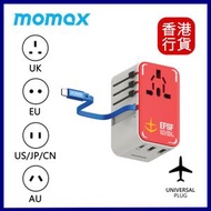 MOMAX - 機動戰士高達x Momax系列: 1-World+ 70W GaN 3插口及內置伸縮USB-C充電線旅行插座 - RX-78-2 高達版本 #UA18UKGDW︱UA18