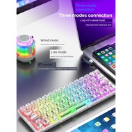 keyboard mechanical keyboard Hyun Silver Fox K30pro Wireless Bluetooth Three-Mode Transparent Mechan