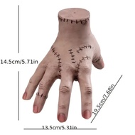 <AZs>NNJXD Wednesday Thing Hand From Addams Family Ornament Latex Horror Broken Hand Halloween Craft