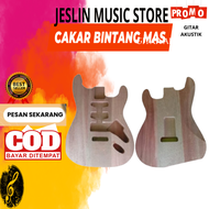 Body Gitar Elektrik Stratocaster / Body Mentahan Unfinished Gitar Elektrik Stratocaster