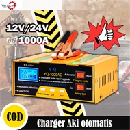 Car Battery Charger 12V / 24V Lead Acid Battery Automatic Intelligent Pulse Repair Truck/ Pengecas b