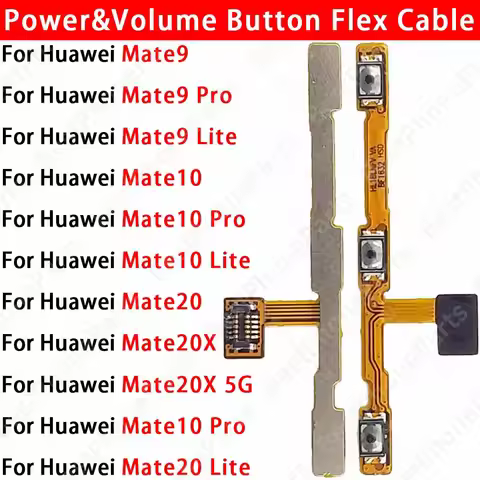 For Huawei Mate9 Mate10 Mate20 Mate20X Pro Lite RS Porsche Design 5G Side Button Switch Volume Key P