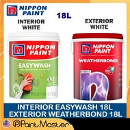 Nippon Interior Paint Easywash 18L White / Exterior Paint Weatherbond 18L White