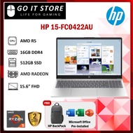 HP 15-fc0422AU 15.6" FHD LAPTOP (Ryzen 5 7430U, 16GB, 512GB SSD, Radeon, 2YW)