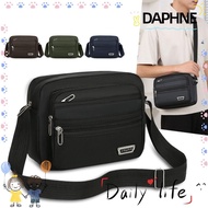 DAPHNE Shoulder Bag, Nylon Black Brown Blue Green Men Crossbody Bags,  Rectangle Man Handbags Travel