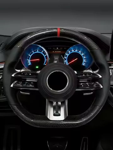 Custom Carbon Fiber Leather Steering Wheel For Mercedes AMG Cls Glk W204 W205 W212 W213 W221 W222 E6