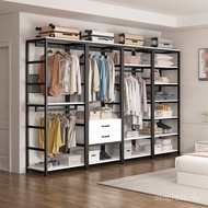 Assembly Step-in Hanger Type Open Cloakroom Rack Floor-standing Simple Bedroom Coat Rack Wardrobe AO