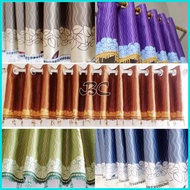 Printed Blackout Curtain Bangs Length 270cm Height 40cm Tassel Lace Bangs