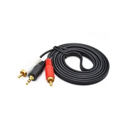 rca stereo audio cable jack 3.5mm to 2rca  3m to rca สายสัญญาณเสียง TR stereo ต่อสายจากโทรศัพท์ หรือ