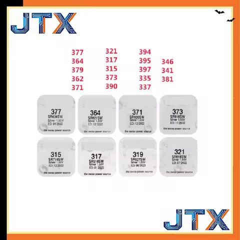 2PCS/LOT 364 377 321 379 371 Battery Switzerland 395 362 373 394 315 317