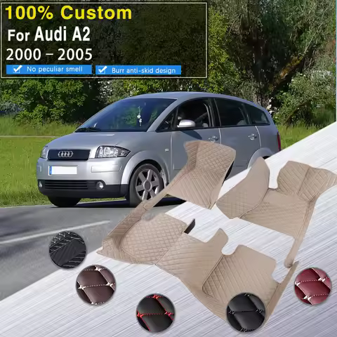 Quality LHD Car Floor Mat For Audi A2 8Z 2000 2001 2002 2003 ~2005 5seat Water Poof Car Matts Floor 