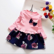 Girl Lace Princess Dress Floral Mesh Skirt Long-Dressed