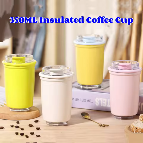 1Pcs LeakProof Travel Thermo Cup for Tea Coffee Stainless Steel Vacuum Mug Drinkware LeakProof Therm