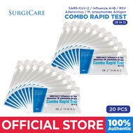 Surgicare SD Abott Zybio Wondfo Antigen Home Test 6 in 1 Combo Covid Flu 1 & 2, RSV, M Pnueu, AV,  -