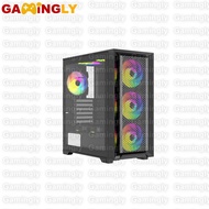 VenomRX Casing PC Aegon ATX Tempered Glass 4x120mm ARGB Fan
