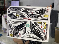 tem rời trắng đen dán xe ex 150