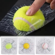 Realistic 3D Tennis Ball Through Window Car Decal Self‑adhesive EVA Broken Glass Auto Sticker Funny 