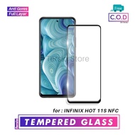 Tempered Glass Infinix11s Nfc Pelindung Layar Handphone Full Cover