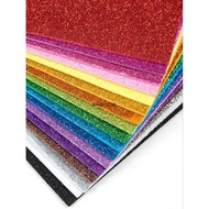 GLITTER SPONGE GLITTER EVA FOAM/ EVA FOAM ART/ 20X30 CM HEART FOAM/ ART CRAFT GLITTER FOAM/ foam boa