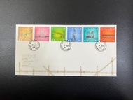 《香港為未來建設》1989年郵票首日封蓋Kwong Wa Street 郵局邮戳 Hong Kong Building for the Future 1989