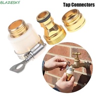 BLAZESKY 3Pcs Hose Adapter, Nipple-type Adjustable 15mm To 20mm Universal Faucet Adapter, Watering T