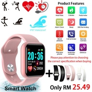 SALONI Waterproof Digital Smart Watch Women Smartwatch Wristbands Digital Clock Monitor HR/BP Rate E