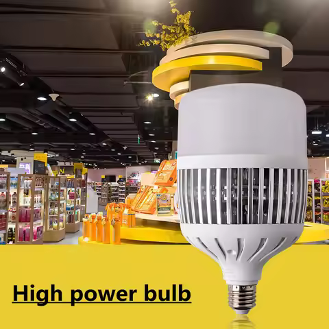 36W/50W/80W100W/150W/200W LED Bulb E27/E40 Super Bright High Power Workshop Lamp Factory Indoor Ligh