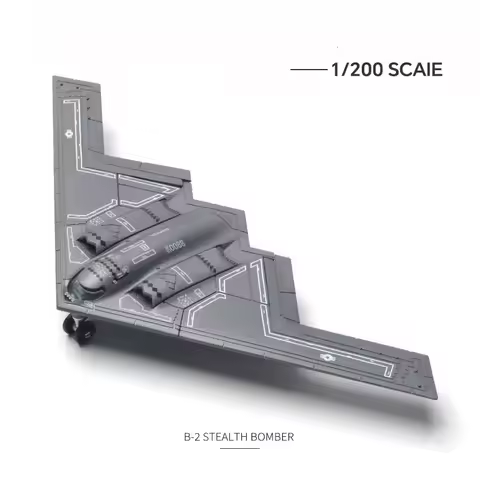 1 200 Scale Us Air Force B2 Spirit Stealth Bomber Abs Diecast Aircraft Model With Display Base Colle