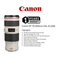 Canon EF 70-200mm F/4 IS USM EF Mount Full Frame Format (1 years warranty) CANON 70-200MM F/4L IS US