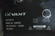 Backlight Set 55inch Devant 55QUHV02 Smart Led Tv 2strip edge 72leds