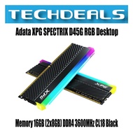 Adata XPG SPECTRIX D45G RGB Desktop Memory 16GB (2x8GB) DDR4 3600MHz CL18