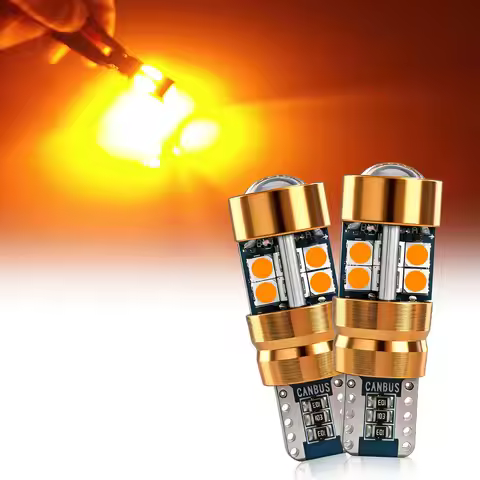 2/6/10PCS LED Signal Light Bulb Package 3030 12V 24V DC Orange Amber 158 175 Position 2821 Parking 2