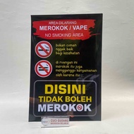 Terbaru!!! Poster Larangan Merokok Vapee Poster Kesehatan Laminating