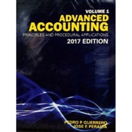 Slightly damage Advanced Accounting Volume 1 2017 edition by Guerrero