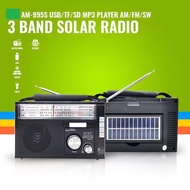 ۩▦☃Solar Radio Rechargeable Fm/Am Radio Speaker W/Usb/Sd Slots And Led Flashlightkuku Am-995S