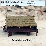 3D Printed Miniature House Model - ms01 Sa Ban/Diorama/Aquatic Mini House - Many Beautiful Models, S