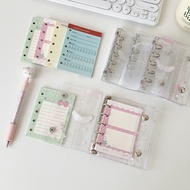 SHINSDAY M5 Binder Aesthetic 5 Transparent White Photocard Album Diary OrganizerRing Ring Binder