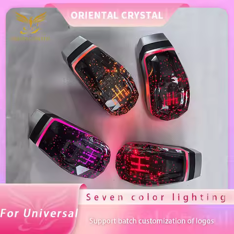 Crystal Shift Knob LED Seven Color Light For 8-10-12MM Diameter 5-speed/6-speed For Jeep/MG/Genesis/