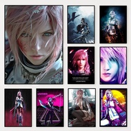 Classic Popular Video Game Lightning Final Fantasy Posters Canvas Printing Vintage Wall Art Picture 