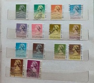 英女皇頭像 香港郵票 共14款一套