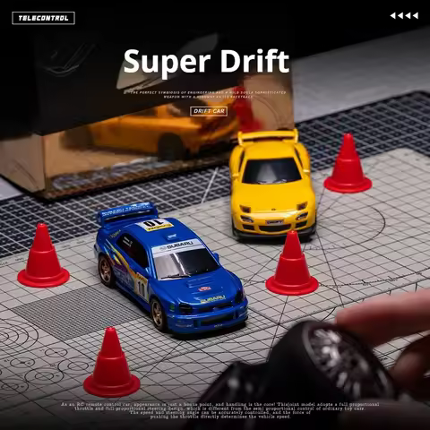 New 1/43 Desktop Mini RC Remote Control Car Drift Car RX7 Racing Remote Control Table Decoration JDM