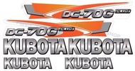 สติ๊กเกอร์รถเกี่ยวข้าว Kubota คูโบต้า DC-70Gplus ชุดเล็ก (ติดรถอุ้ม) ตัวใหม่