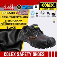 BPB-500 COLEX LEATHER SAFETY SHOES 6-11# BLACK 506, 507, 508, 509, 510, 511 kasut safety sirim kerja