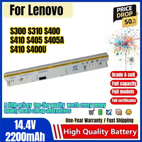 L12S4Z01 for Lenovo S300 S310 S400 S410 S405 S405A S410 S400U Laptop Battery High Quality Capacity B