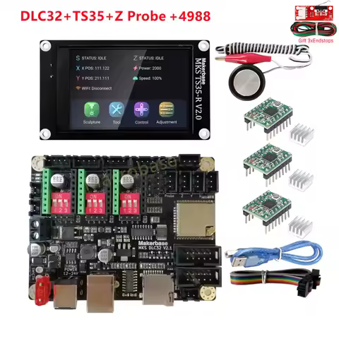 MKS DLC32 v2.1 32 bits GRBL offline controller TS35-R LCD display CNC3018 MAX PRO upgrade kits for c