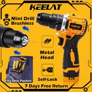 KEELAT Professional Drill Cordless Brushless Cordless Drill Battery Impact Drill Electric Drill Power Drill Hammer Drill