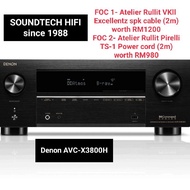 Denon AVC-X3800H Network Atmos Amplifier + FOC cables